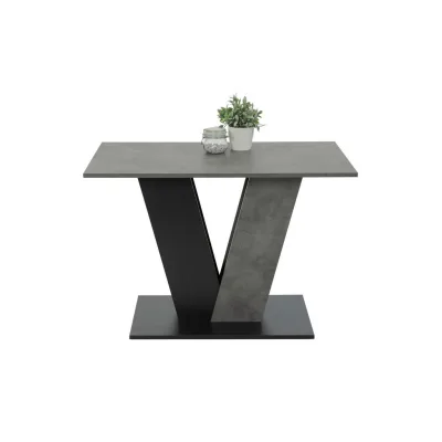 P & B Esstisch Schwarz, Dunkelgrau 76x68x110 cm