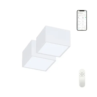 P & B Led-Deckenleuchte Weiß 15x10x15 cm