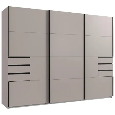 P & B Schiebetürenschrank Beige, Greige 270x210x64 cm