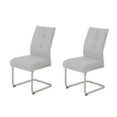 P & B Schwingstuhl-Set Grau 50x99x66 cm