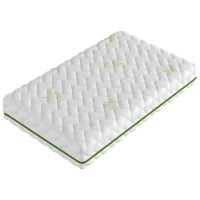 P & B Taschenfederkernmatratze Aloe Soft Grün, Weiß 100x210 cm