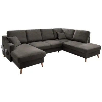 P & B Wohnlandschaft Braun 301x200 cm
