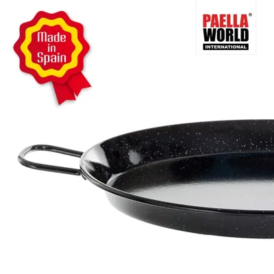 PaellaWorld International Paella World Original spanische Paella Pfanne Typ Valenciana 100cm emailliert