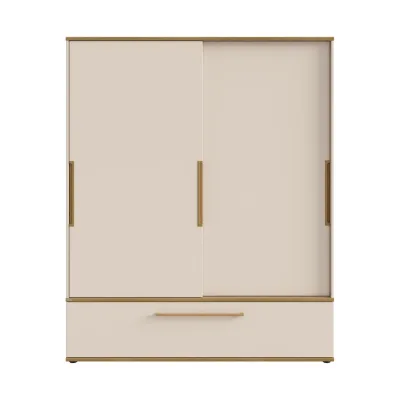 Paidi Babykleiderschrank Stiene Eiche, Beige 164x200x62 cm