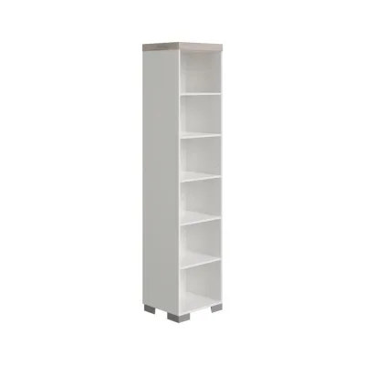 Paidi Babyregal Kira Eiche Nautik/Kreideweiß Grau, Weiß, Eiche 48.4x205.9x39.6 cm