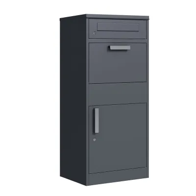 Paketbox BREMEN 50x38x112cm, Stahl anthrazit