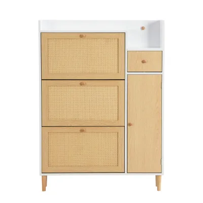 Pangivo Schuhschrank Natur 90x125x17 cm
