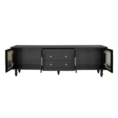 Pangivo Tv-Board Schwarz 175x55.5x38 cm