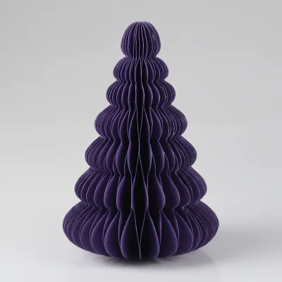 Papier-Baum, lila, Ø14 x H20 cm