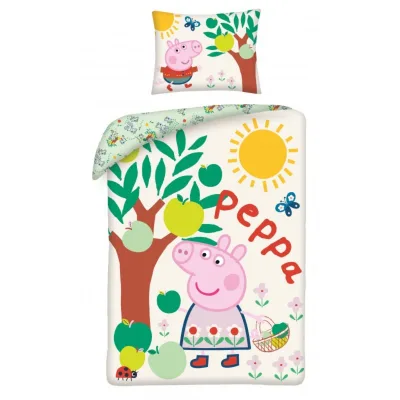 Peppa Pig Bettwäsche Set 140x200 cm mit 70x90 cm Kissenbezug
