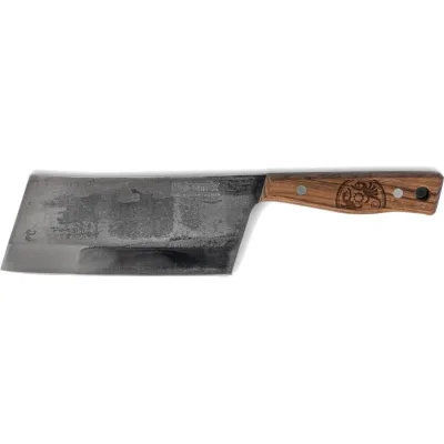 Petromax Hackmesser, grau/braun, Klinge 17 cm