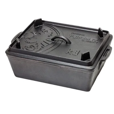 Petromax Kastenform mit Deckel, schwarz, ca. 34 x 34 x H15 cm