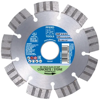 PFERD TOOLS Diamant-Trennscheibe DS 178x2,4x22,23 mm SGP für schnelles Trennen von Stein und Beton