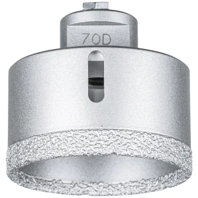 PFERD TOOLS Diamant-Trockenbohrer DCD FL Ø70 mm M14 für Fliesen (Winkelschleifer)