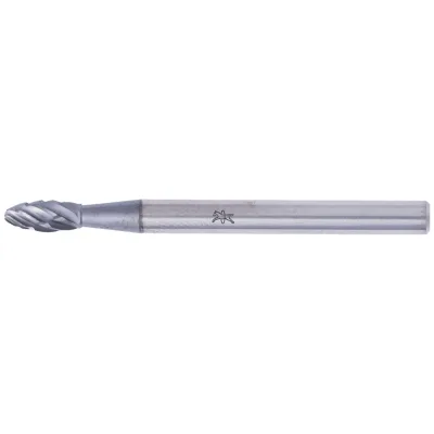 PFERD TOOLS Hartmetall Hochleistungsfrässtift ALLROUND Flamme B Ø 03x07mm Schaft-Ø 3mm HICOAT beschichtet für Stahl