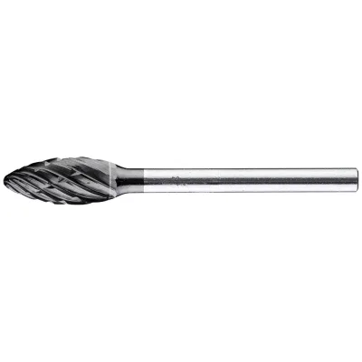 PFERD TOOLS Hartmetall Hochleistungsfrässtift ALLROUND Flamme B Ø 06x13mm Schaft-Ø 3mm HICOAT beschichtet für Stahl