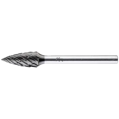 PFERD TOOLS Hartmetall Hochleistungsfrässtift ALLROUND Spitzbogen SPG Ø 06x13mm Schaft-Ø 3mm HICOAT beschichtet für Stahl