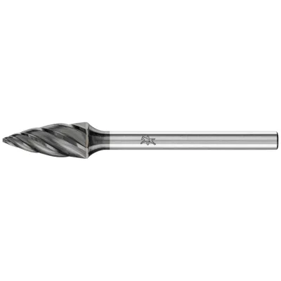 PFERD TOOLS Hartmetall Hochleistungsfrässtift ALU Spitzbogen SPG Ø 06x13mm Schaft-Ø 3mm HICOAT beschichtet für Alu/NE Metalle