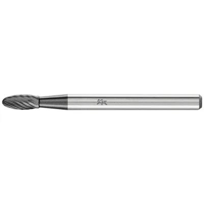 PFERD TOOLS Hartmetall Hochleistungsfrässtift Flamme B Ø 03x07mm Schaft-Ø 3mm Z3P HICOAT beschichtet universal fein