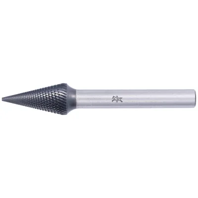PFERD TOOLS Hartmetall Hochleistungsfrässtift MICRO Spitzkegel SKM Ø 10x20mm Schaft-Ø 6mm HICOAT beschichtet für die Feinbearbeitung