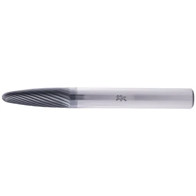 PFERD TOOLS Hartmetall Hochleistungsfrässtift Rundbogen RBF Ø 06x18mm Schaft-Ø 6mm Z5 HICOAT beschichtet universal fein