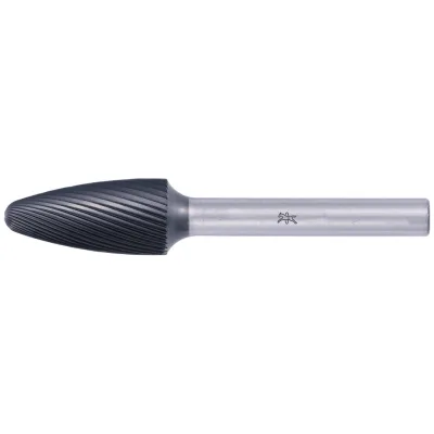PFERD TOOLS Hartmetall Hochleistungsfrässtift Rundbogen RBF Ø 12x25mm Schaft-Ø 6mm Z5 HICOAT beschichtet universal fein