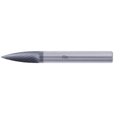 PFERD TOOLS Hartmetall Hochleistungsfrässtift Spitzbogen SPG Ø 06x18mm Schaft-Ø 6mm Z5 HICOAT beschichtet universal fein