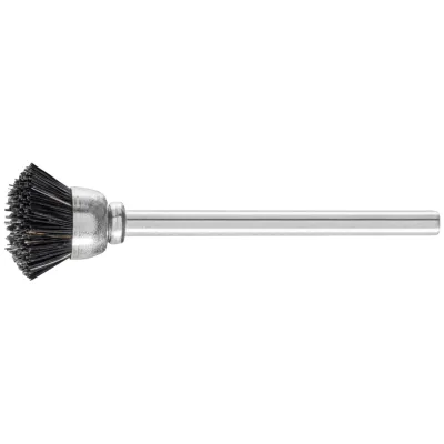 PFERD TOOLS Miniatur- Topfbürste TBU Ø15 mm Schaft-Ø3 mm schwarze Schweineborste