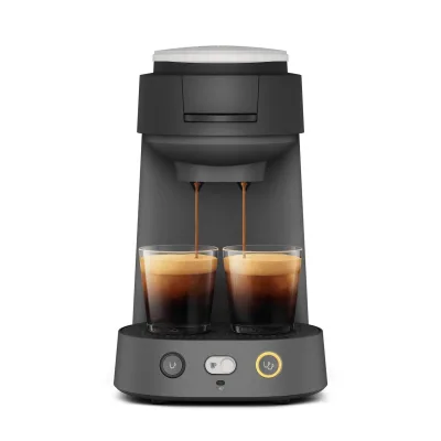 Philips Senseo CSA225/65 Vibe schwarz-grau Padmaschine (2 Tassen gleichzeitig, Kaffeestärkewahl, 0,9 l Wassertank)