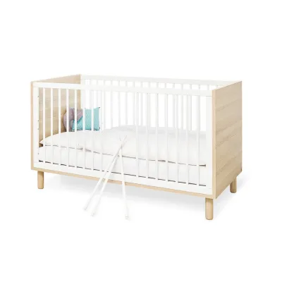 Pinolino Gitterbett Pinolino Flow Weiß, Esche 75x85x145 cm