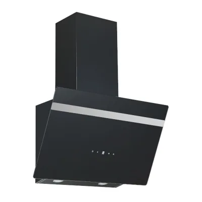 PKM Kopffreihaube S20-60ABTH - 60cm, schwarz, Touch-Control, LED, Schräghaube