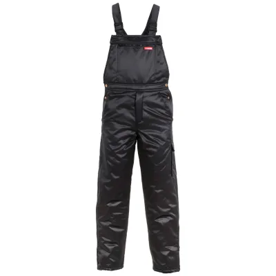 Planam Kälteschutzlatzhose Piloten Outdoor Gletscher 0371 Gr. 5XL schwarz
