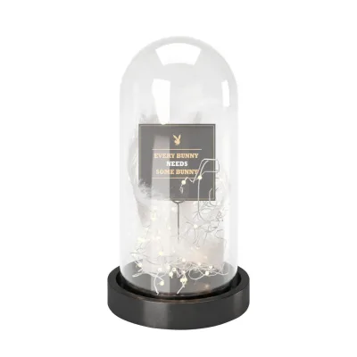 Playboy Led-Dekoleuchte Playboy Schwarz 14x26.7x14 cm