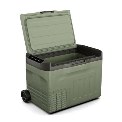 PolarForce 28l Kompressor-Kühlbox   LCD-Panel   Beleuchtung   Off-Road   Batterieschutz   12V/230V Grün 30 Liter