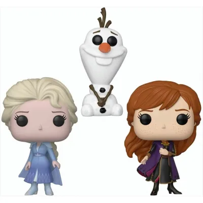 POP - Disney Frozen II - Elsa/Olaf/Anna 3-Pack