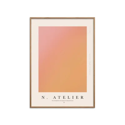Poster&Frame Poster Orange, Eiche 70x100 cm