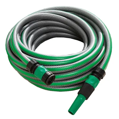 POWERTEC GARDEN 3/4" SlideTec Gartenschlauch 30 m in Amazonas-Grün