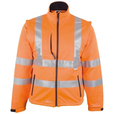 Prevent Softshell-Warnschutzjacke 8060 Gr. 4XL leuchtorange