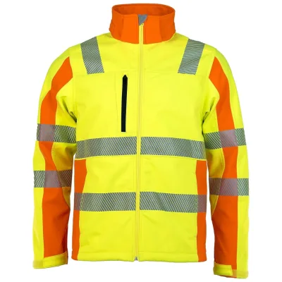 Prevent Trendline Warnschutz Softshelljacke PTW-DS-79 Gr. 4XL gelb/orange
