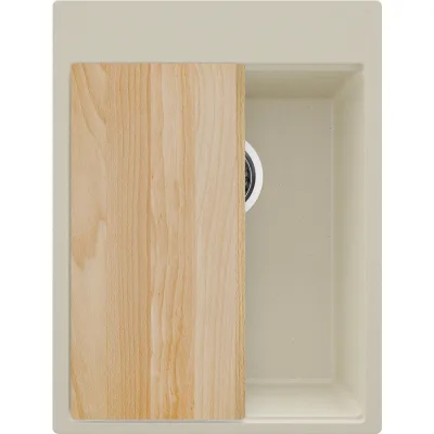 Primagran Spülbecken Beige, Chrom, Beige 38x20x50 cm