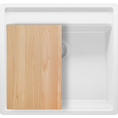 Primagran Unterbauspüle Weiß, Weiß, Beige 56x20x53 cm