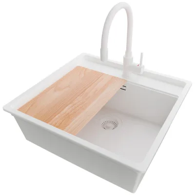 Primagran Unterbauspüle Weiß, Weiß, Weiß, Beige 56x20x53 cm