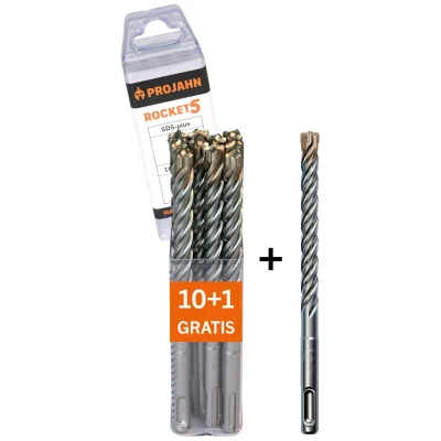 Projahn Hammerbohrer ROCKET 5 SDS-plus 8x210mm 11er Pack