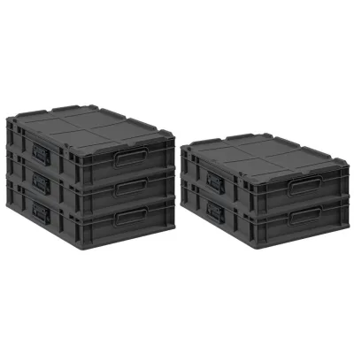 Proregal Eurobox Schwarz 40x13.5x60 cm