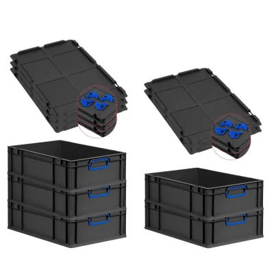 Proregal Eurobox Schwarz, Blau 40x17x60 cm