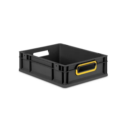 Proregal Eurobox Schwarz, Gelb 30x12x40 cm