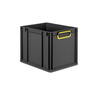 Proregal Eurobox Schwarz, Gelb 30x32x40 cm