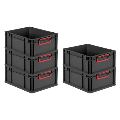 Proregal Eurobox Schwarz, Rot 30x17x40 cm