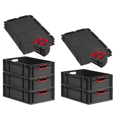 Proregal Eurobox Schwarz, Rot 40x17x60 cm