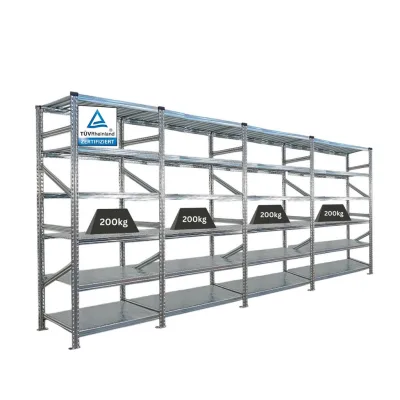 Proregal Fachbodenregal Silber 360x210x60 cm